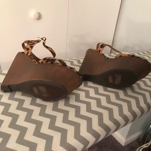 BAMBOO Shoes - Leopard Wedge Heels BAMBOO Shoes - Leopard Wedge Heels